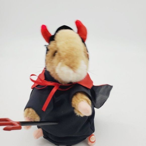 2003 GEMMY Singing Light Up DANCING HAMSTER  HE - DEVIL sings HOT STUFF Works 8” - Picture 7 of 10